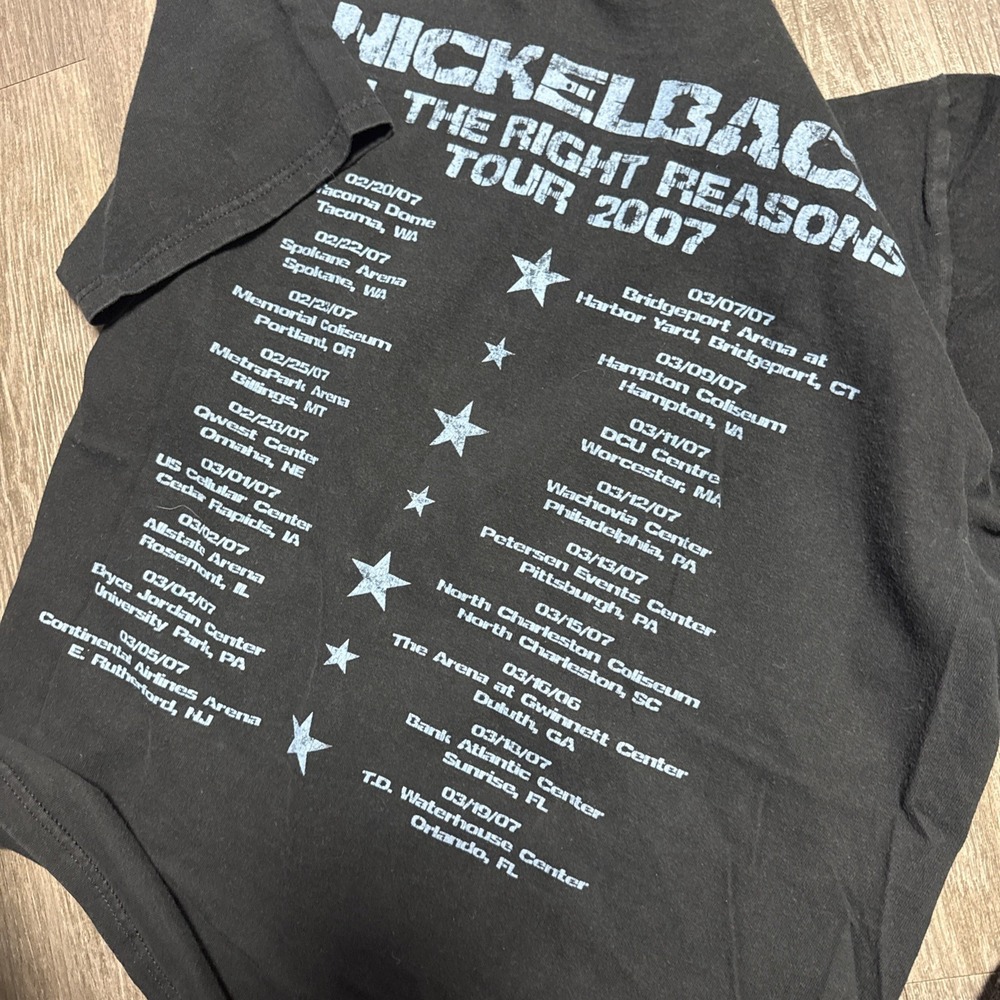 Vtg Nickelback Shirt All The Right Reasons Tour Concert 2007 Rock Band Music L - Picture 6 of 6